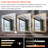 Johnine Touchless Bathroom LED Mirror Gesture Sensor Wall Lighted Frontlit&Backlit 3-Color Dimmable-405466096