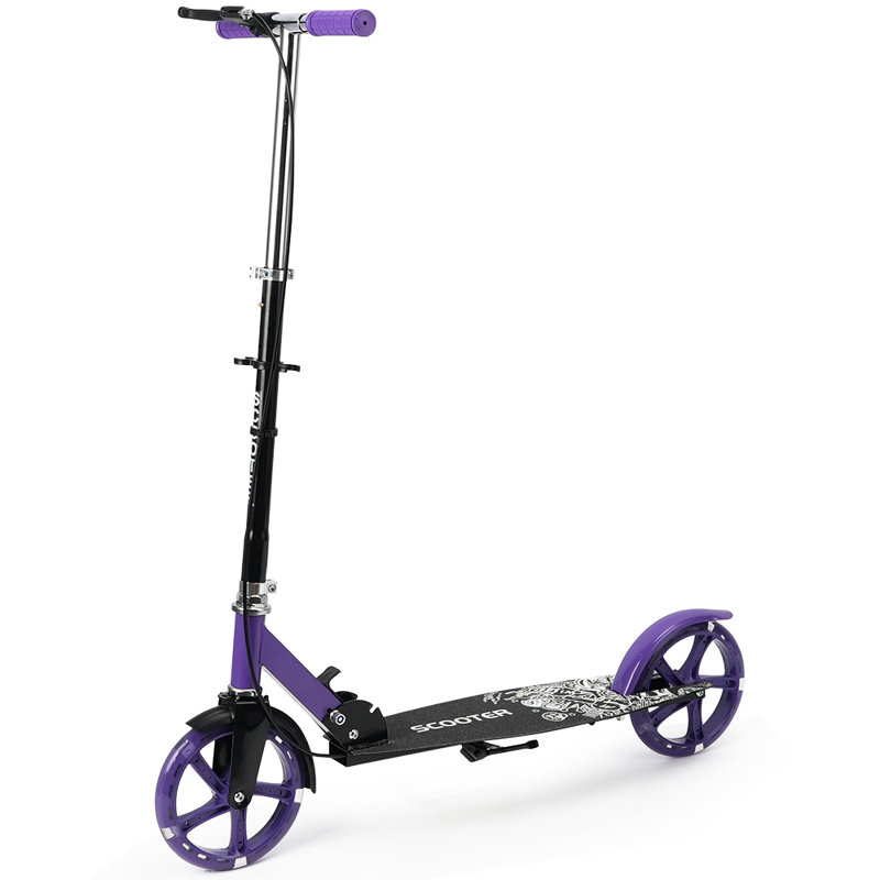 Trottinette pliable, Mauve, noir