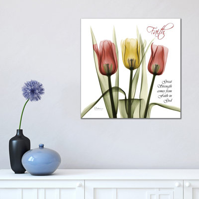 Faith Tulips by Albert Koetsier - Wrapped Canvas Print