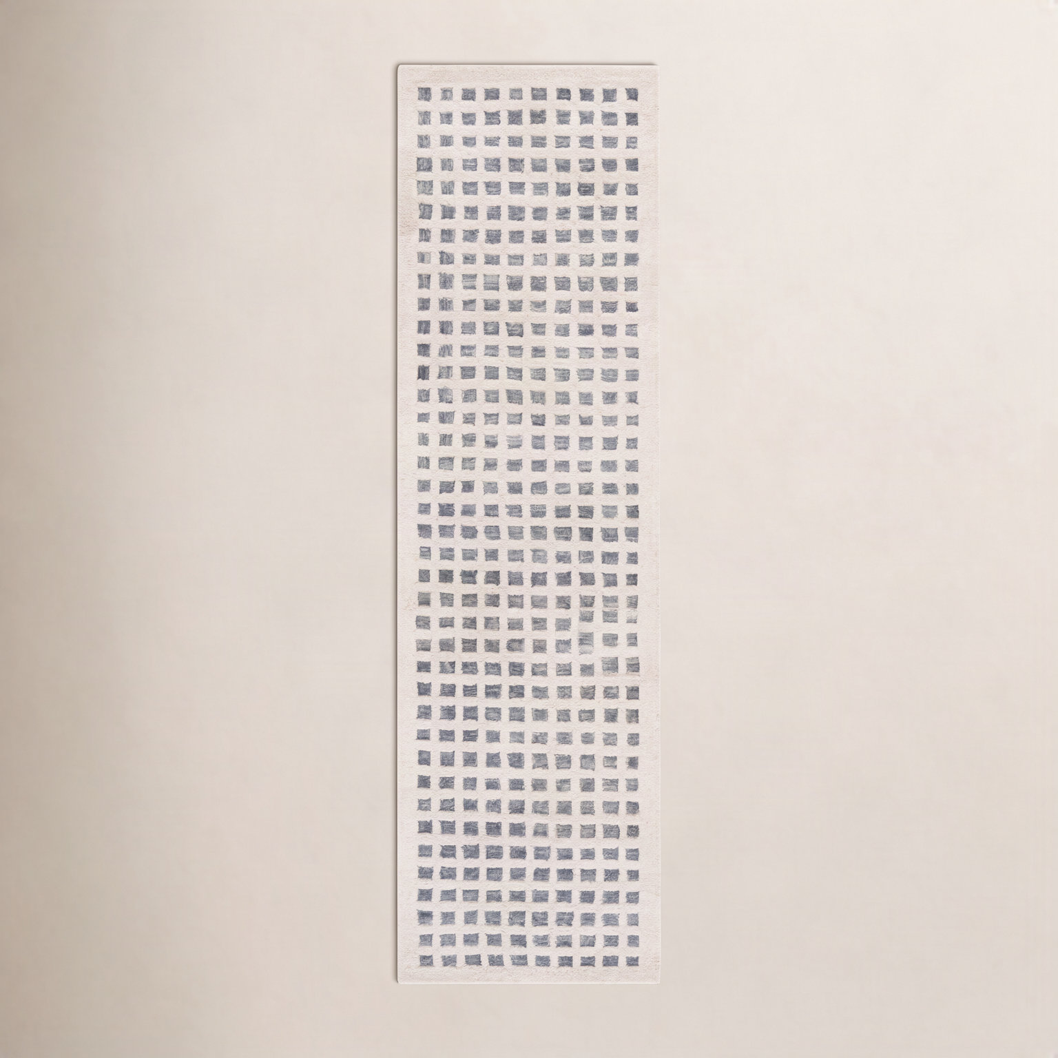 Hand-Tufted Wool Geometric Rug, Runner 2'3" x 8'