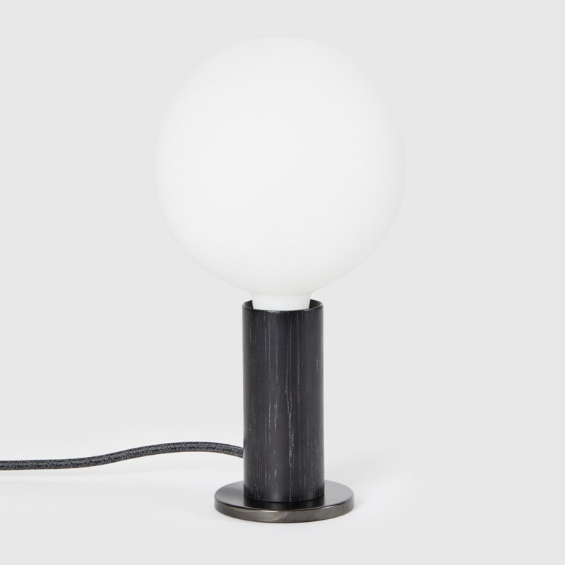 Knuckle Table Lamp, Blackened Oak