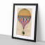 Hot Air Balloon in France - Picture Frame Painting Print on MDF-55763670-55763668