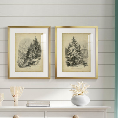 The Larch " The Larch " 2 - Pieces Painting Print