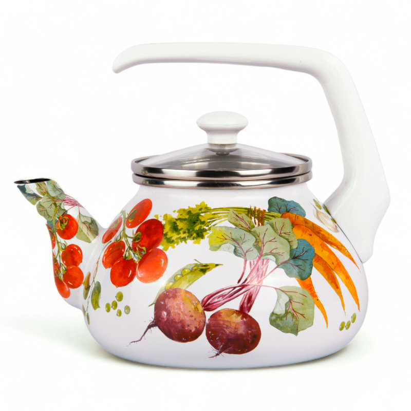 STP-Goods Italian Garden 2.3 Quarts Stovetop Tea Kettle