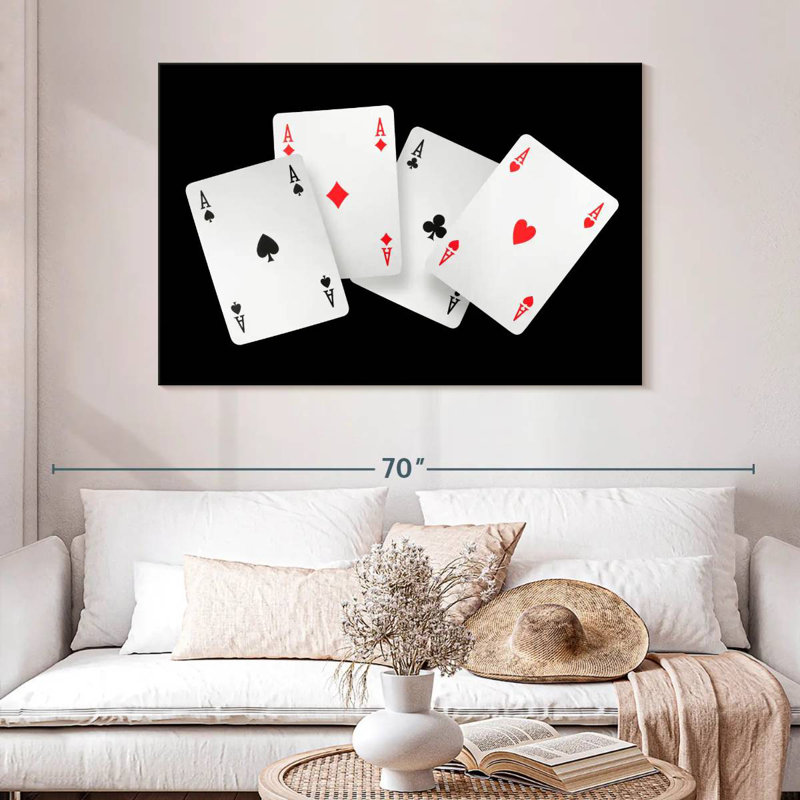  «Four Ace Card», H 32 po x l 48 po