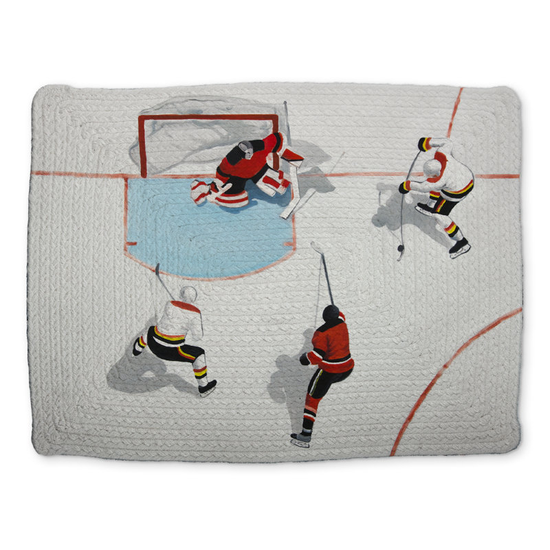 Eventful Hockey Game Braided Polyester Placemat - Home Decor