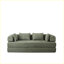 Canapé-lit convertible en chenille avec coussins décoratifs Chenille-456744088