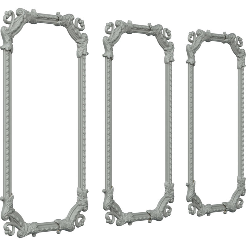 Ensemble de moulures pour panneau Devon, L 24 po x H 48 po, Triple