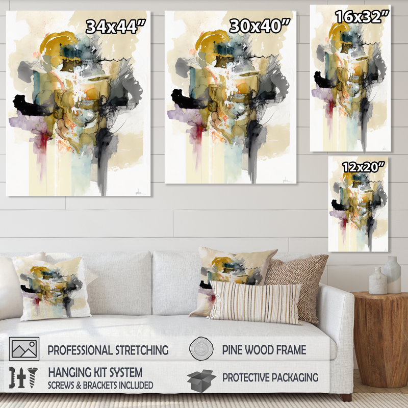 Alizarin - reproduction d'art sur toile, H 20 po x l 12 po x P 1 po, Toile tendue