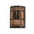 Rustic Lodge Solid Brass Flush Mounted Sconce