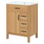Armoire transitionnelle de meuble-lavabo 24 tiroirs 24 po avec lavabo en céramique-1365767295