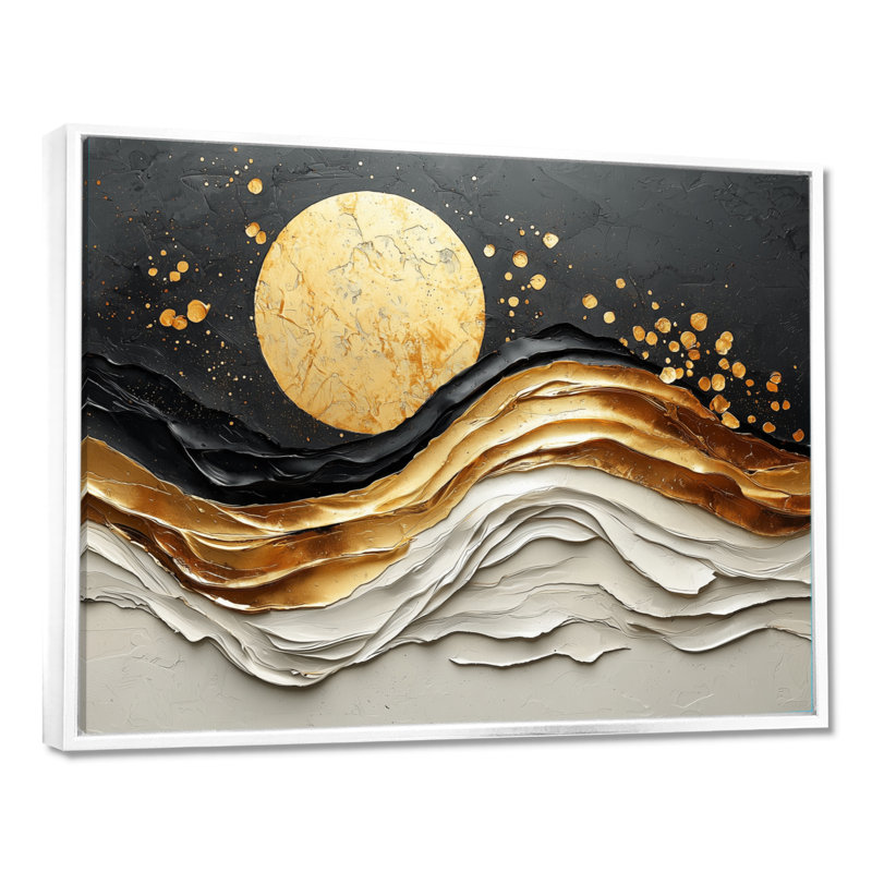 Almodovar - Abstract Wall Art, Impression encadrée flottante sans passe-partout, H 24 po x l 32 po, Blanc