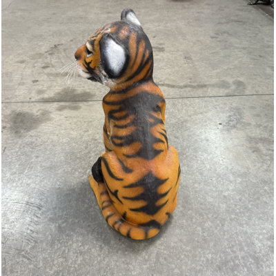 Sitting Bengal Tiger Cub Life Size Statue