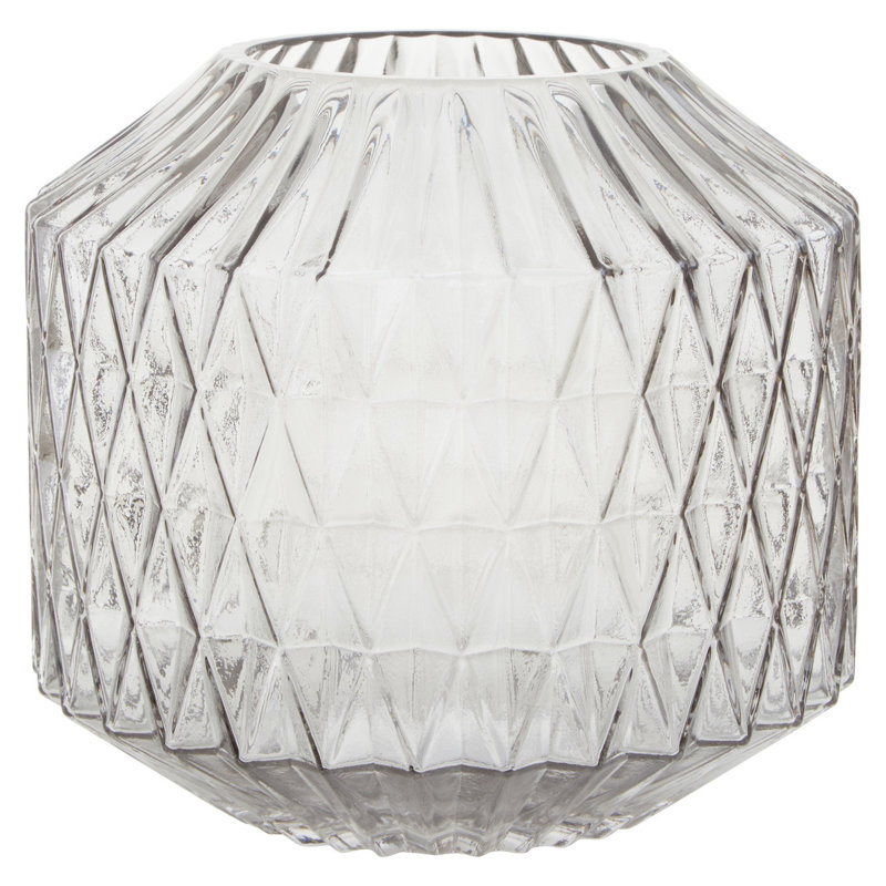 Avdyl Glass Table Vase, 20cm H x 23.5cm W x 23.5cm D