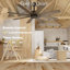 Ventilateur de plafond 65 po
