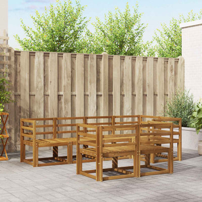 Vidaxl Outdoor Sofa Set Sectional Furniture Modern Patio Garden Lounge Modular