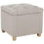 Repose-pieds carré en velours Touffeté de 19,1 po avec rangement-33641262