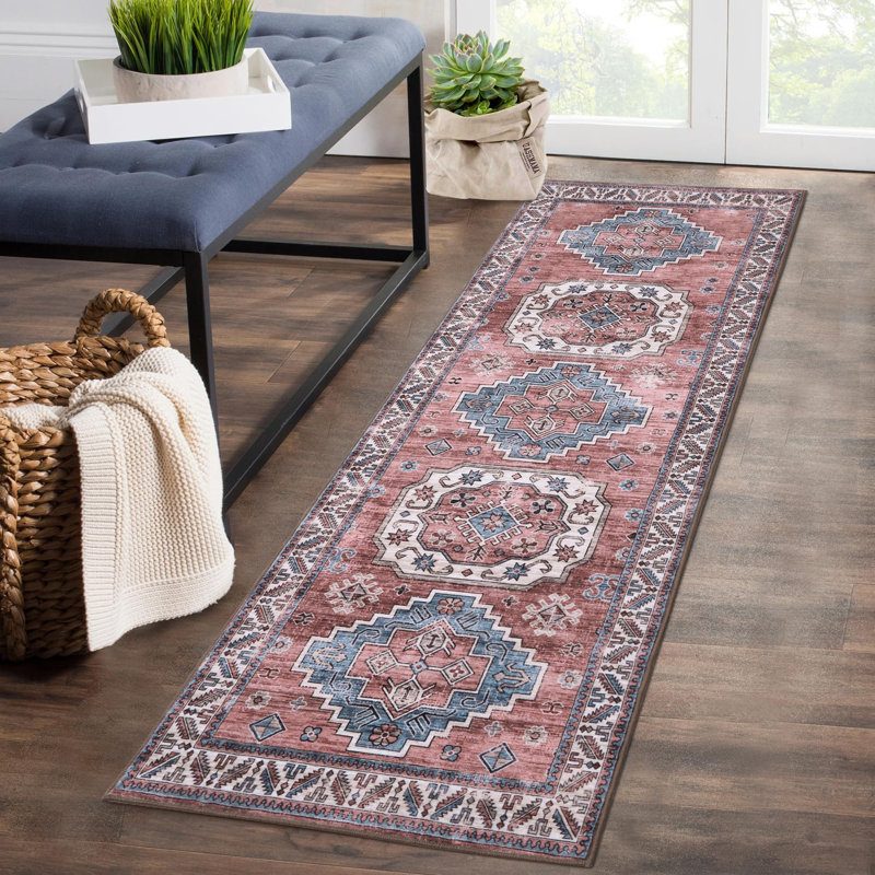 Machine Printed Area Rug, Runner 60 x 230 cm