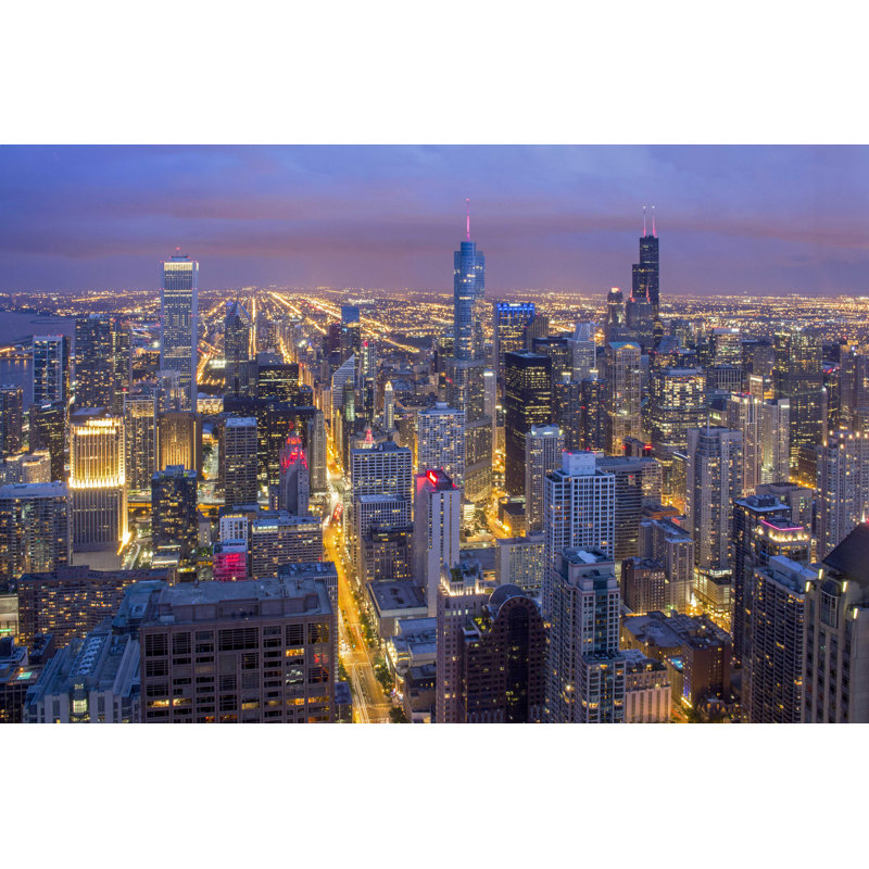 Downtown Chicago - Photographie sur toile tendue, H 8 po x l 12 po