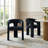 Modern Upholstered Barrel Dining Chairs-95262515