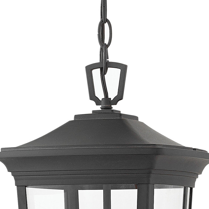 Luminaire suspendu géométrique à 3 lumières Bromley, Noir musée