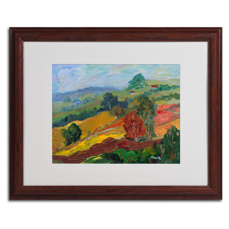 « napa 2 », reproduction d’art sur toile encadrée, H 11 po x l 14 po x P 0,5 po, Brun