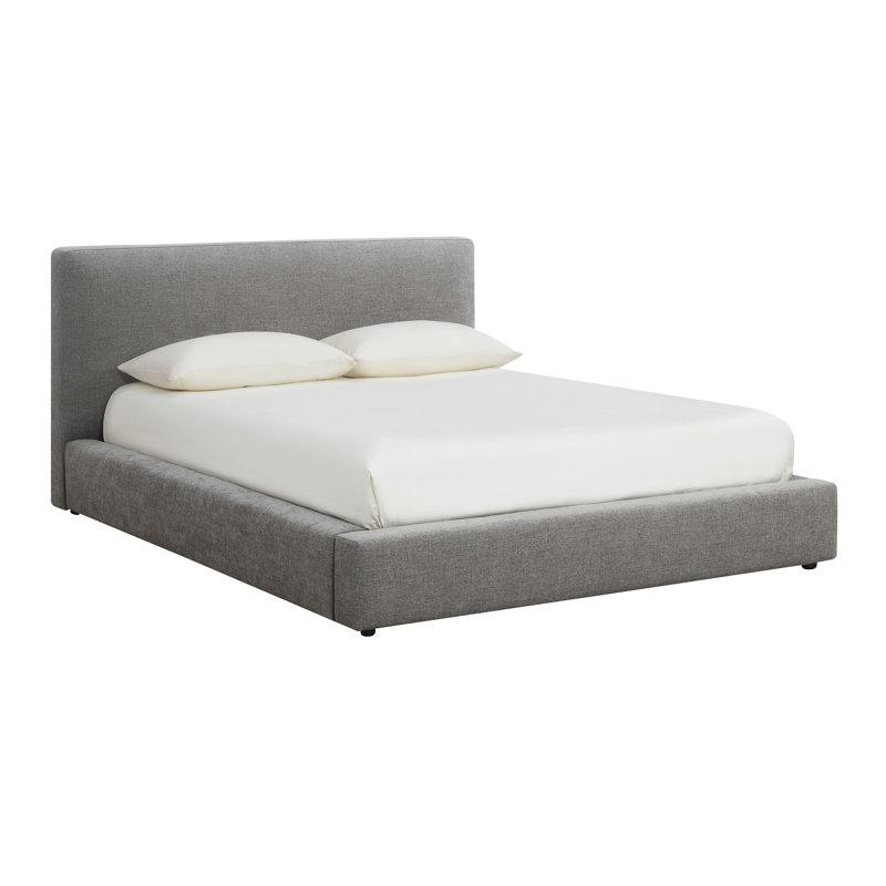 Lit plateforme Pisgah, Gris, Grand