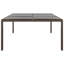 Rectangular Metal Outdoor Dining Table , 200cm cm W 150cm cm D
