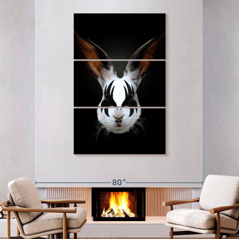 Ketti Rabbit Rocks, 74" H x 48" W