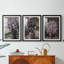 Imprimé floral rétro CCLXV III - impression encadrée sur mesure de qualité supérieure - 3 pièces-547309250-547309253