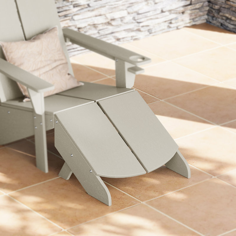 Repose-pieds moderne en poly, Sand