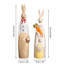 Ensemble de 2 décorations de lapin de Pâques, décor de lapin de Pâques en résine blanche, figurine de lapin de printemps