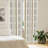 Striped Semi-Sheer Rod Pocket Curtain Panels-447876685