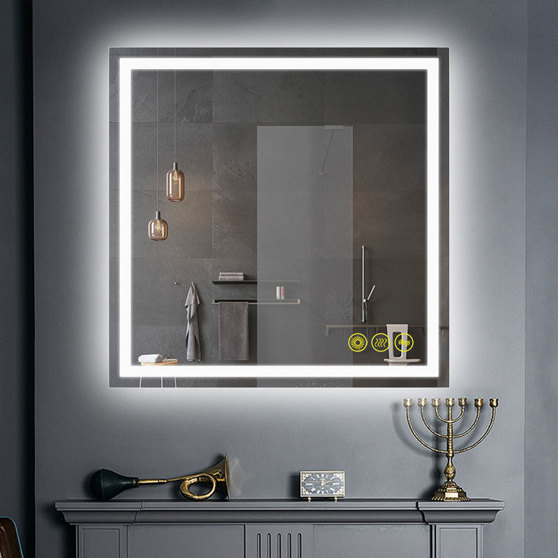 Miroir mural Helga, H 36 po x l 36 po x P 1,2 po