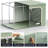 Sorbus Medium Storage Box Foldable with Window & Handles in Teal