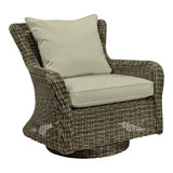 Sag Harbor Swivel Rocking Chair with Cushions 