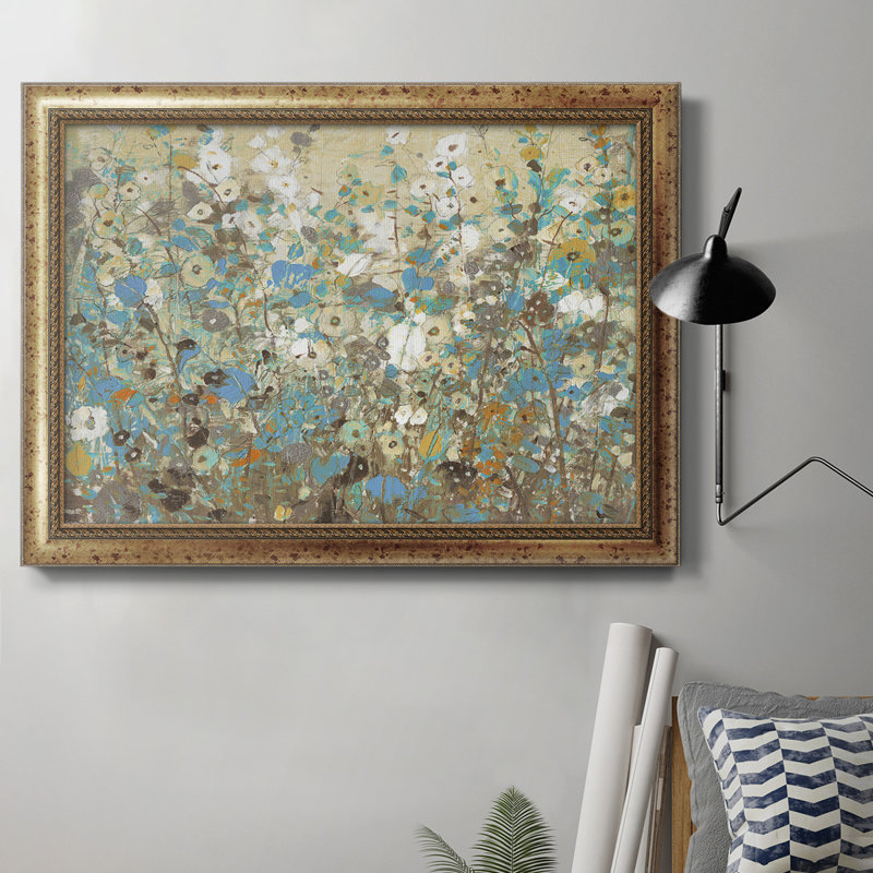 Floraison des vignes I - Peinture sur toile encadrée, H 20 po x l 16 po x P 2,5 po