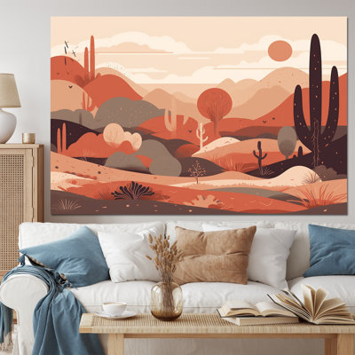 Impression sur toile «Sublime Desert Simplicity - Minimalisme»