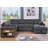 Aurora Sleeper Sectional Sofa with Pull-Out Bed, Storage Armrest, Right-Facing Storage Chaise-722825826