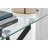 Lenworth Modern Sleek Design Metal and Glass Console Table-2132809347