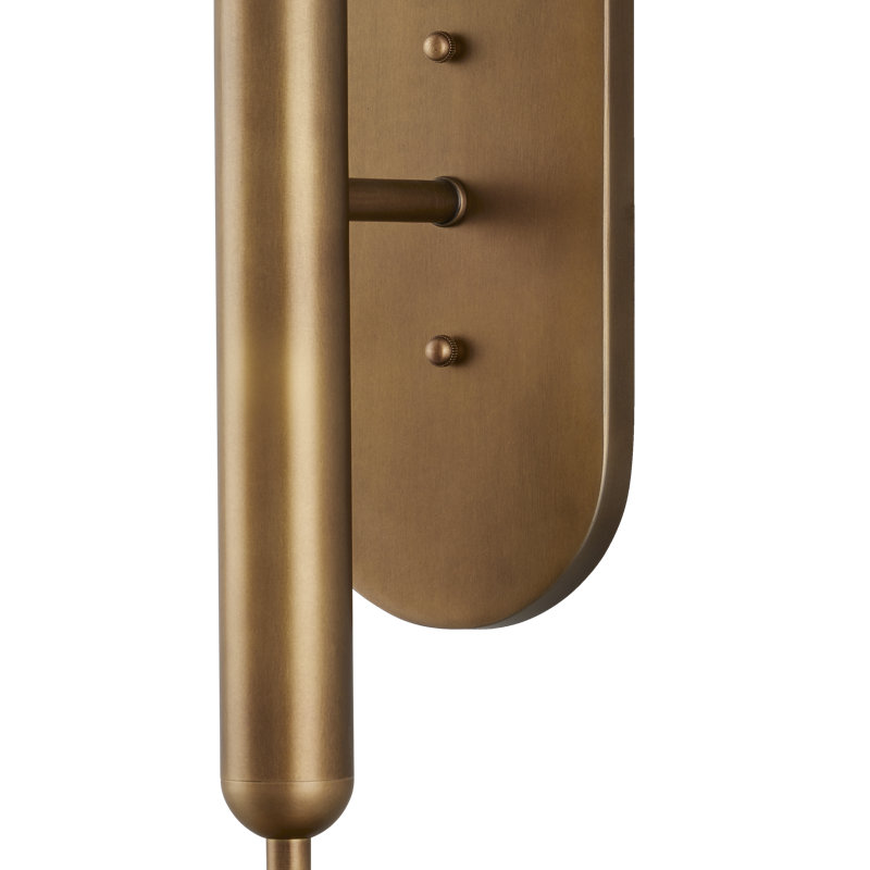 Barbican 2 - Light Wallchiere, Antique Brass