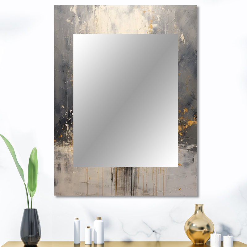 Zen Meditation Position II - Meditation Decorative Mirror, Traditional Wall Mirror, Printed Metal Art, 40" x 30"