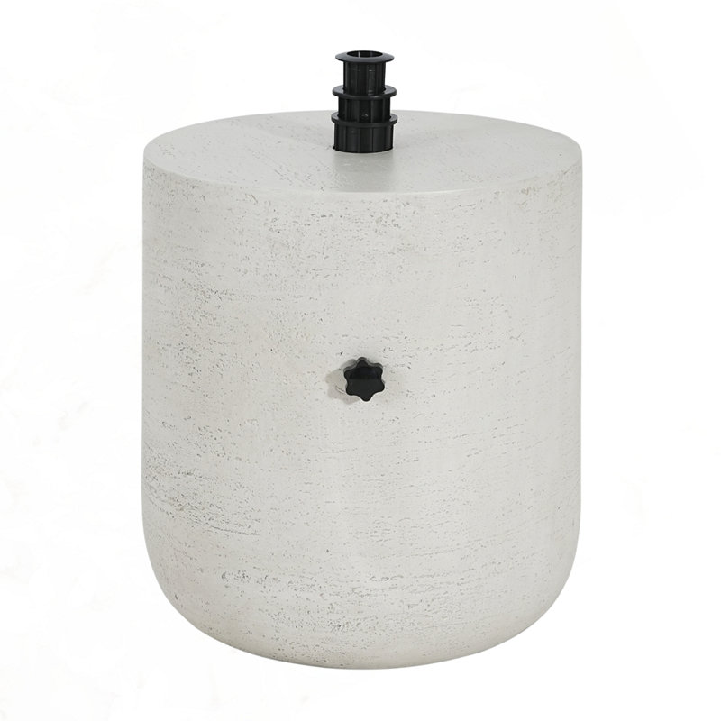 Base de parasol pour table d'appoint MGO, Lime/blanc