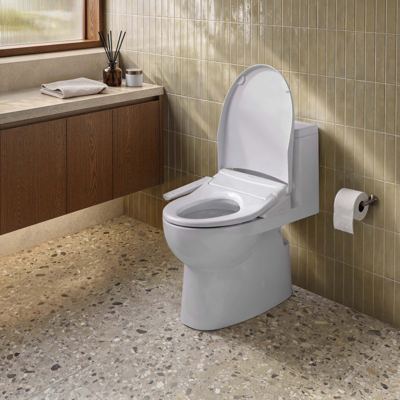 Swash Thinline T22 Luxury Bidet Toilet Seat with Side Arm Control, White, Elongated