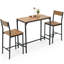 Ensemble de table de bar 3 pièces avec 2 chaises