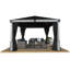 Rideaux en polyester filé noir Lena 12 pi x 12 pi