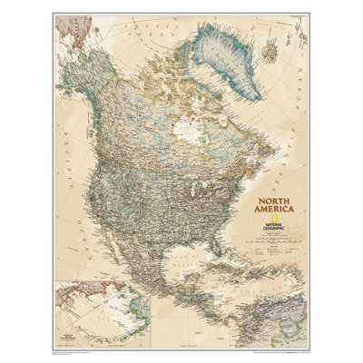 North America Classic Wall Map