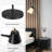 Floor Lamp, Adjustable Reading Floor Lamp With White Plastic Shade-1429614698