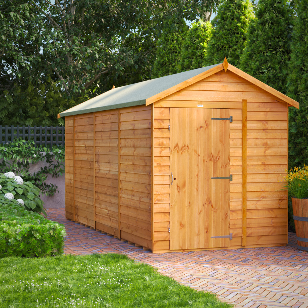 Powersheds 14 x 6ft Timber Overlap Windowless Apex Garden Shed