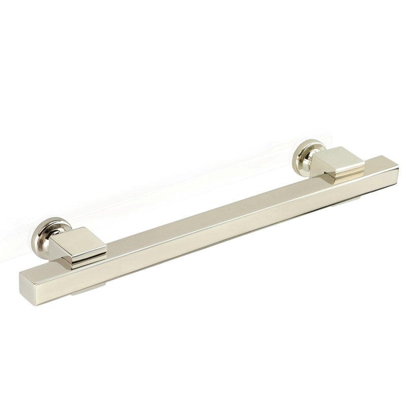 Poignée barre Haute, Nickel poli, 12 po